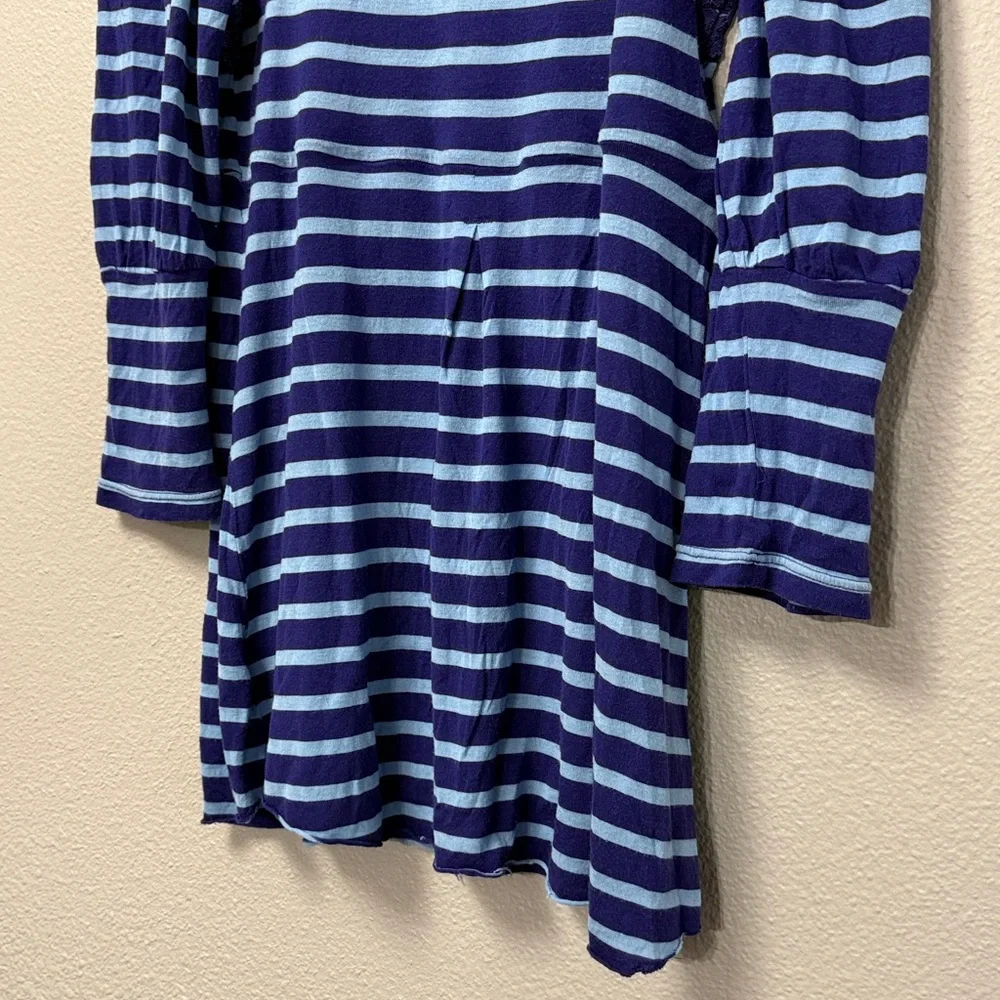 Vintage Free People V-Neck Striped Top